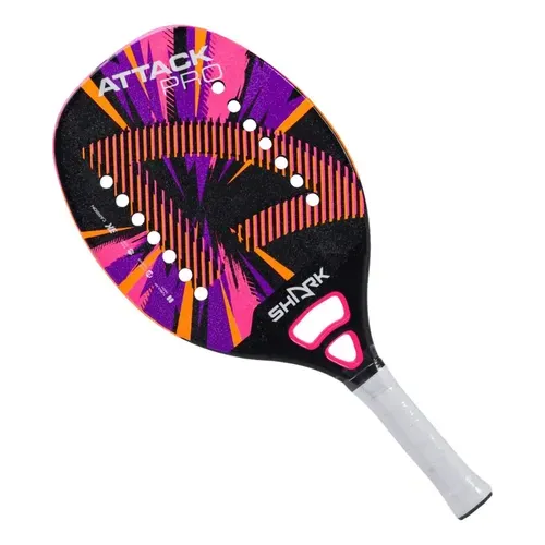 Raquete de Beach Tennis Shark Attack 2024, Carbono 3K
