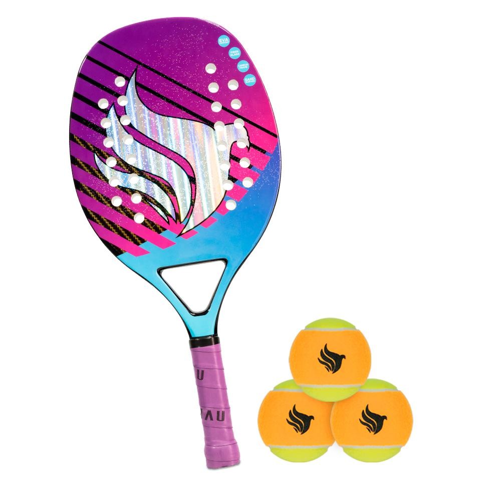 KIT RAQUETE + KIT BOLAS DE BEACH TENNIS