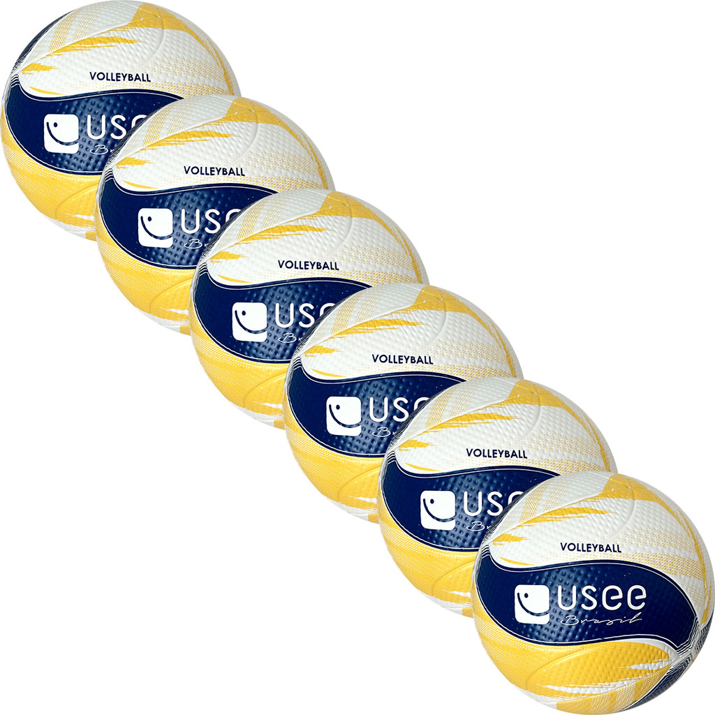 Kit com 6 Bolas de Vôlei Usee Brasil